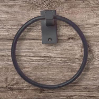 Imagem de Anel de toalha de mão para banheiro - suporte de toalha de mão de banheiro montado na parede - para toalheiro de banheiro cabide para cozinha suporte de parede armazenamento resistente