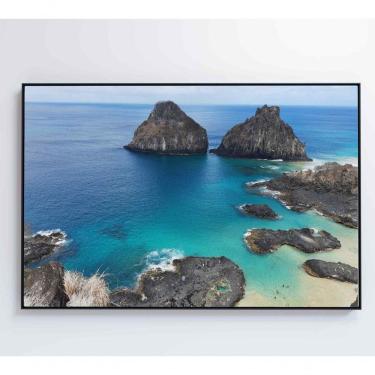 Imagem de Quadro Morro Dois Irmãos 60x40 Cm Vidro Impresso