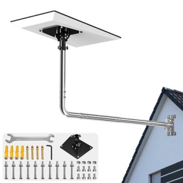 Imagem de Suporte de parede Starlink Performance Gen 3, comprimento ajustável (76.2 cm - 106.7 cm) e inclinação de 160° para melhor sinal, kit de montagem de telhado/parede Starlink - compatível com Starlink