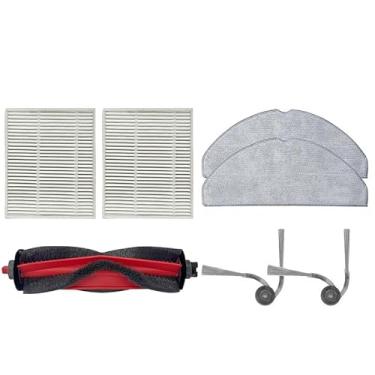 Imagem de 7 peças de escova principal/escova lateral/pano de esfregão/filtro compatível com R/oborock/Q7 M5/Q7 TF/Q7 TF+/Q7 M5+/ peças sobressalentes de aspirador de pó robô