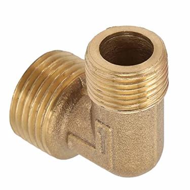 Imagem de Zhjvihx Válvula de Retenção, Cotovelo de Compressor de Ar de Latão Com Alto Desempenho para Aplicações Industriais (1/2 * 3/8 sem chanfro)