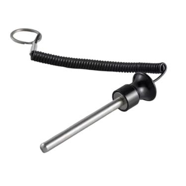 Imagem de menolana Inserção de pino de peso para exercícios em máquina de cabo com liberação rápida de corda de tração, ideal para academias de ginástica em hotéis e, Preto