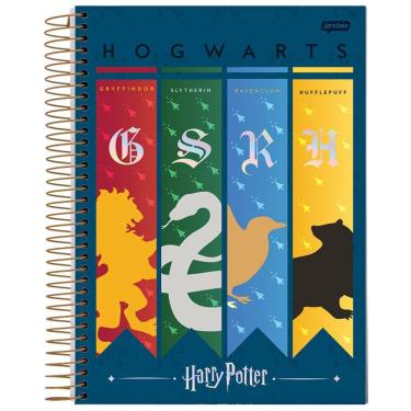 Imagem de Caderno Espiral Universitário Capa Dura 1 Matéria Harry Potter Com 96 Folhas Estampa 9