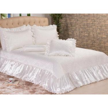 Imagem de Coleção athena cobre leito queen 5 peças - MORADA DOS  ENXOVAIS, PALHA