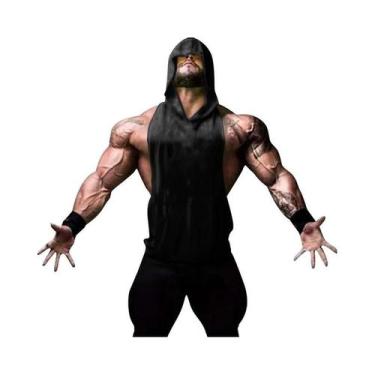 Imagem de Camiseta Regata Masculina De Algodão Com Estampa De Caveira, Sem Manga