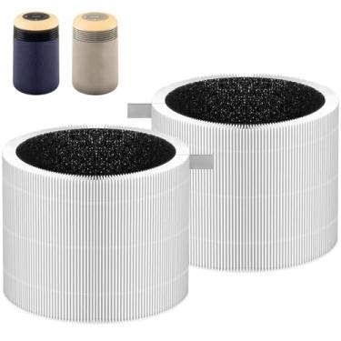 Imagem de Molgoc Filtro de substituição para purificador de ar, compatível com purificador de ar Blueair 113685, H13 True HEPA, pacote com 2.