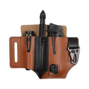 Imagem de Estojo De Ferramentas Multifuncional Em Couro Resistente E Durável Par