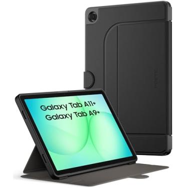 Imagem de Poetic Explorer Magnetic para Samsung Galaxy Tab A11+ Plus (2025)/A9+ Plus (2023), capa fólio com suporte, suporte magnético super forte para tablet Galaxy A9 Plus/A11 Plus, preta