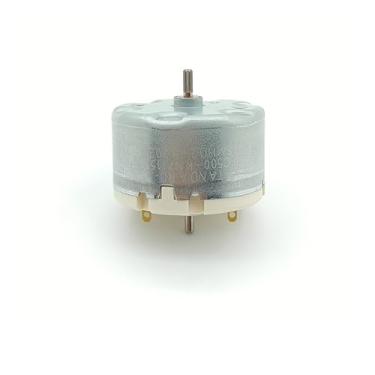Imagem de VUBBJCRS Motor de arranque eletrônico S.M.C RC500-KN/11550 500 500 eixo duplo DC 5V 6V 9V 12V 5150RPM 32 mm eixo redondo motor de arranque eletrônico DIY robô de varredura