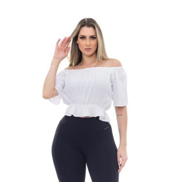 Imagem de Blusa Feminina Ciganinha Ombro a Ombro Premium Tendência - Docce Mulhe