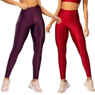 Imagem de Calça Legging de Academia New Zig 3D Serra e Mar Kit Com Duas Cores Roupa de Treino Moda Fitnees-Feminino