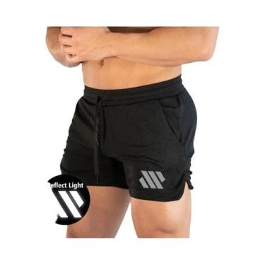 Imagem de Bermudas De Verão Refletivas Para Homens, Roupas De Fitness Para Corri