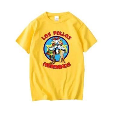 Imagem de Camiseta Masculina Engraçada Chicken Brothers, Camiseta Casual De Verã