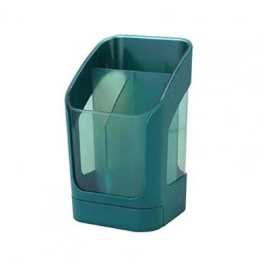 Imagem de Suporte de utensílios de pia para balcão de pia l suporte multifuncional de utensílios de cozinha caixa de drenagem para cozinha doméstica restaurante (cor: Atrovirens)