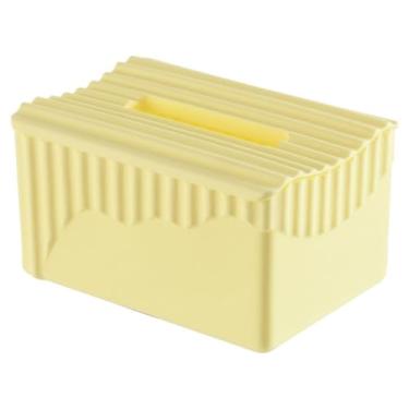 Imagem de Porta-toalhas de papel para casa caixa de lenços de mesa armazenamento criativo sala de estar mesa de centro dispensador de lenços recipiente de lenços