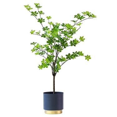 Imagem de SLGGPJBU Plantas falsas planta artificial sino árvore artificial interior planta verde plantas falsas realistas árvore falsa para decoração de casa e escritório plantas artificiais interior ao ar