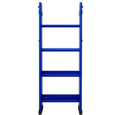 Imagem de Escada Tesoura Azul 4 Degraus 1.2 m Aço Antiderrapante - Garavazzo Bra