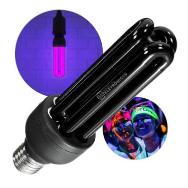 Imagem de Lâmpada Luz Ultravioleta (UV) 36w Fluorescente 110v Ideal Para Festa B