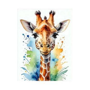 Imagem de Kit De Pintura Em Diamante De Animais Em Aquarela Eagle Raccoon, Mosai