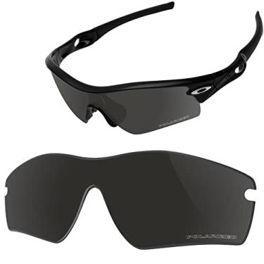 Imagem de Vaep Lentes de reposição de policarbonato para óculos de sol Oakley Radar Path – Preto polarizado
