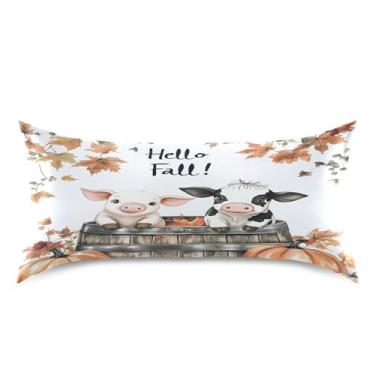 Imagem de xigua Capa de almofada de cetim de vaca sentada em barril de madeira para cabelo e pele, lavável à máquina, antiderrapante, refrescante, almofada de cama king size com fecho de envelope, 50,8 cm x