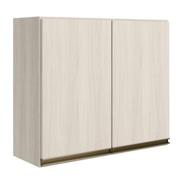 Imagem de Armario Aereo 2 Portas Mdf 80 Cm Kali 12211 Nicioli Bianco