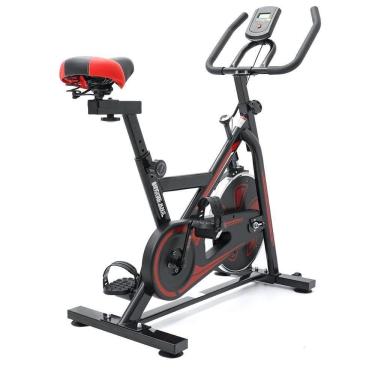 Imagem de Bicicleta Spinning Bike Ergometrica Semi Profissional 120kg Ciclo Computador Digital Lcd Roda