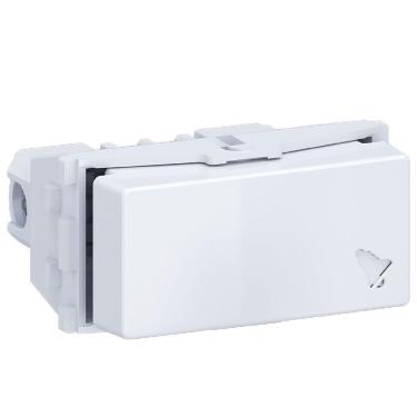 Imagem de Pulsador Para Campainha Universal Com 10 Ampères 250 Volts Branco - E011100160 - Wetzel