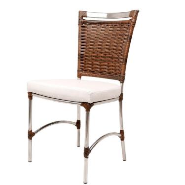 Imagem de Cadeira De Jantar Jk Em Alumínio cor Argila