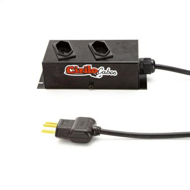 Imagem de Extensão Cabo Pp 3x1,00 De 2 Tomadas 20a - 60 Metros