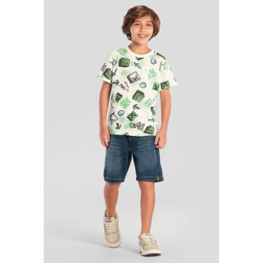 Imagem de Camiseta infantil menino do Minecraft Brandili-Masculino