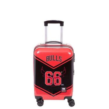 Imagem de Mala de Bordo Sestini NBA Space Chicago Bulls fabricada em ABS e Polic