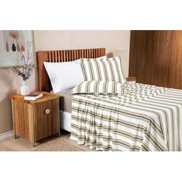 Imagem de Lençol Malha Algodão Queen Marim 4 Pç Antialérgico ul - Nathalia Enxov
