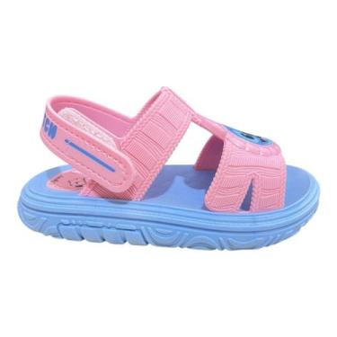Imagem de Sandália Grendene Stitch Puff Bag Menina - Rosa e Azul, Azul, Rosa, 20