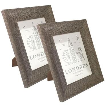 Imagem de Kit 2 Porta Retratos Minimalistas 15X20Cm Mesa Aparador 6058 - Casa Nu