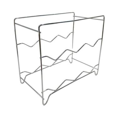 Imagem de Adega 6 Garrafas Aço Cromado 24x28x16cm - Vpj Distribuidora