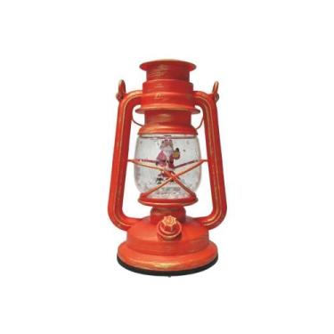 Imagem de Enfeite De Natal Lampião Noel 2Leds Color 3Aa 15X12.5X25.4Cm - Wincy N