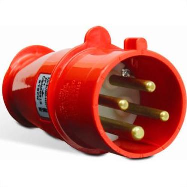 Imagem de Plug Steck 2P+T 32A 380/440V 9H Vermelho 3279, Vermelho
