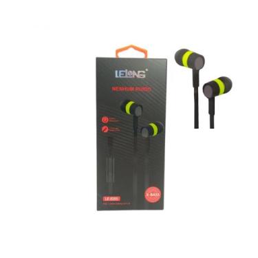 Imagem de Fones de ouvido Intra Auricular Lelong Le 0201 com Microfone X Bass, V
