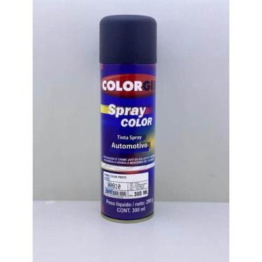 Imagem de Tinta Spray Automotiva Colorgin Preto Fosco Alta Temperatura