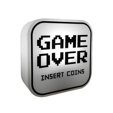 Imagem de Luminária Box Game Over Decoração Setup Parede Ou Mesa - Bivolt