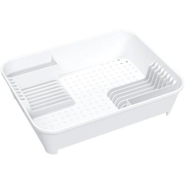 Imagem de Escorredor de Louça de Plástico Brinox Basic - Branco 12 Pratos, Branc