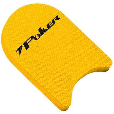 Imagem de Prancha P/ Natacao Poker 24x34x3 Pequena, Único, Amarelo