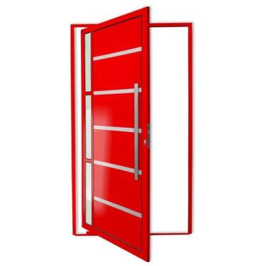 Imagem de Porta Pivotante Lambril Miraggio com Puxador Super 210cm x 100cm Brima