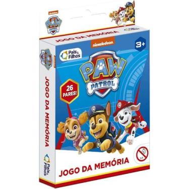Imagem de Jogo da Memória Patrulha Canina com 52 Cartas - Pais & Filhos - Brinqu