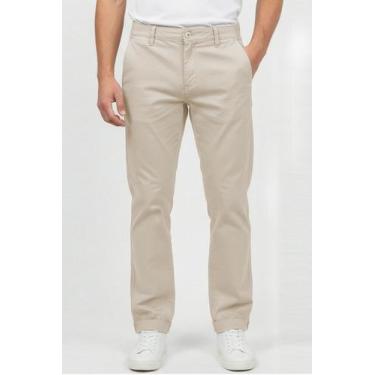 Imagem de Calça Sarja Masculina Confortável Polo Wear, Caqui, 48