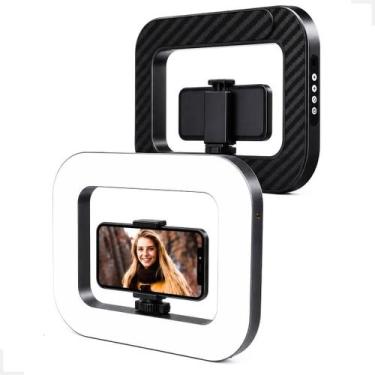 Imagem de Ring Light Led Portatil 20w Pemium Suporte Celular Vlog - Sem marca