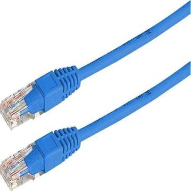 Imagem de Cabo De Rede Ethernet Lan Rj45 Cat 5 Utp Azul 15 Metros