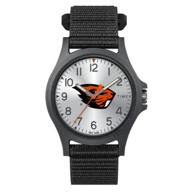 Imagem de Timex Relógio masculino Collegiate Pride 40 mm, Oregon State Beavers, Adjustable Fast Wrap Fabric Band