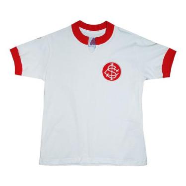 Imagem de Camisa Internacional 1976 Retrô Infantil  Branca 6 - Liga Retrô